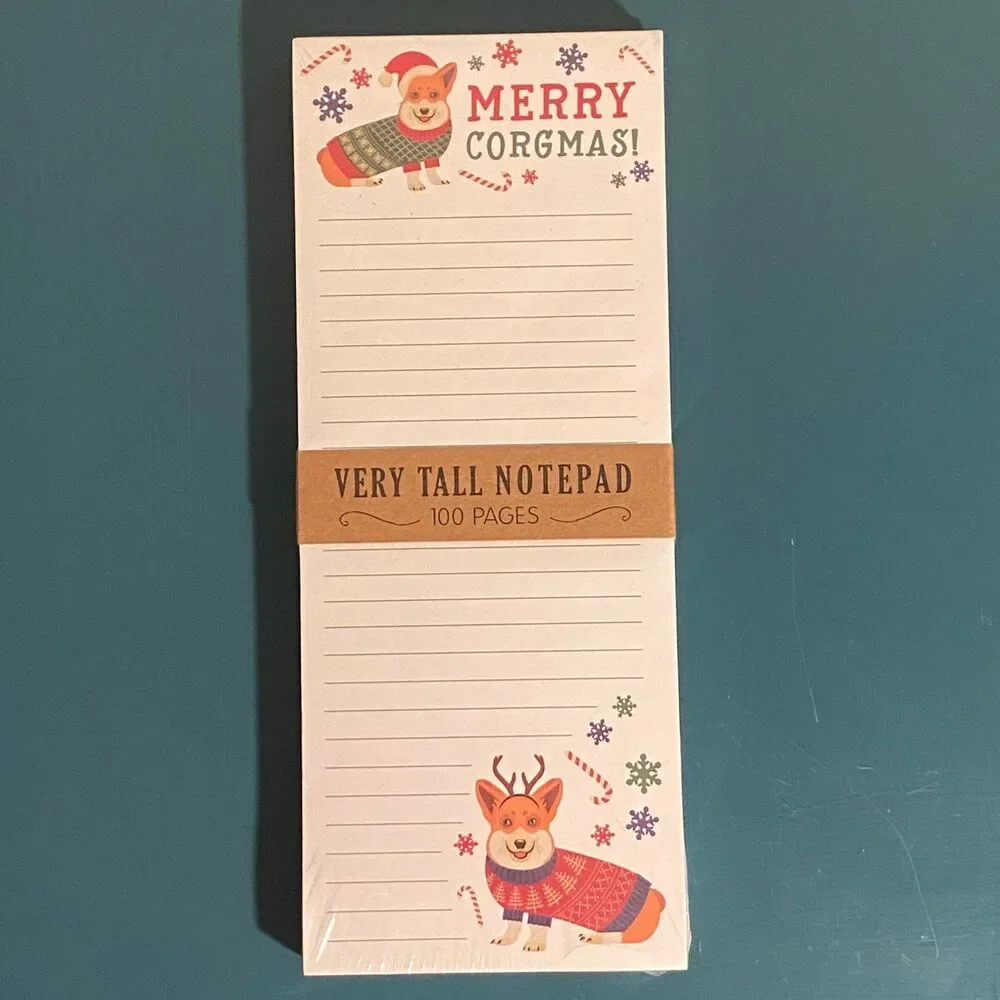 Corgi Holiday Notepad